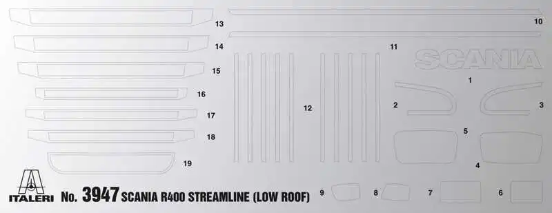 SCANIA R400 STREAMLINE Flat Roof (Italeri 1:24)