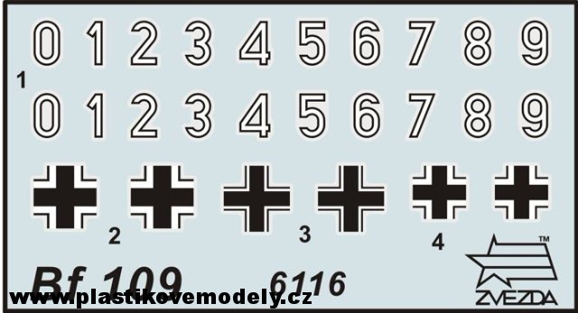 Wargames (WWII) Messerschmitt Bf 109F-2 (Zvezda 1:144) > 1:144