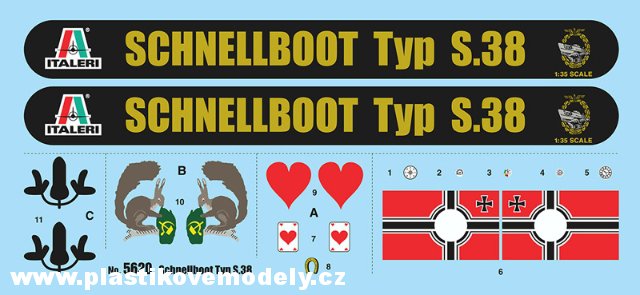 SCHNELLBOOT S-38 with Bofors  (Italeri 1:35)