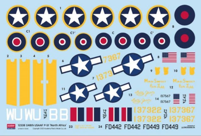 USAAF P-51 North Africa (Academy 1:48) 
