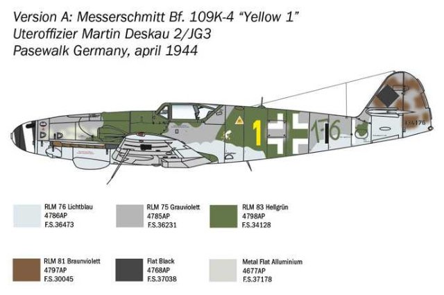 Messerschmitt Bf 109 K-4 (Italeri 1:48) 