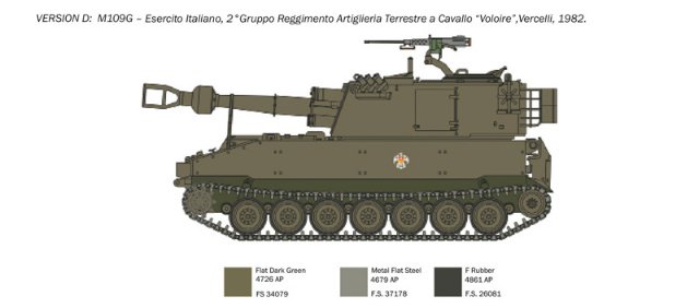 Samohybná houfnice M109-A2-A3-G (Italeri 1:35) 