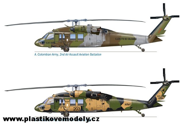 Vrtulník UH-60-MH-60 BLACK HAWK NIGHT RAID (Italeri 1:72) 