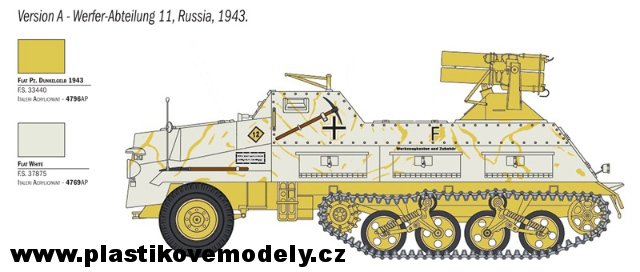 Raketomet 15 cm. PANZERWERFER 42 AUF SD.KFZ. 4-1 (Italeri 1:35) 