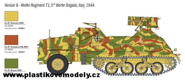 Raketomet 15 cm. PANZERWERFER 42 AUF SD.KFZ. 4-1 (Italeri 1:35) 