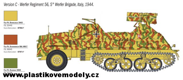 Raketomet 15 cm. PANZERWERFER 42 AUF SD.KFZ. 4-1 (Italeri 1:35) 