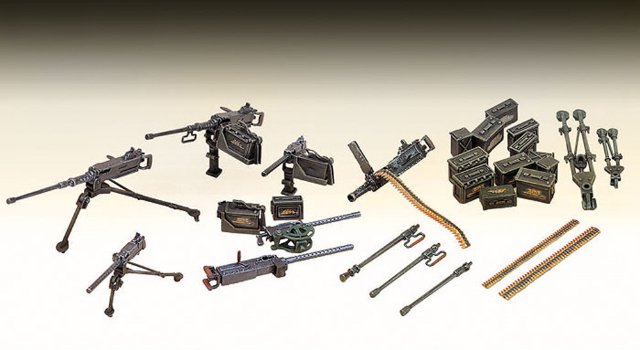 US MACHINE GUN SET (Academy 1:35) 