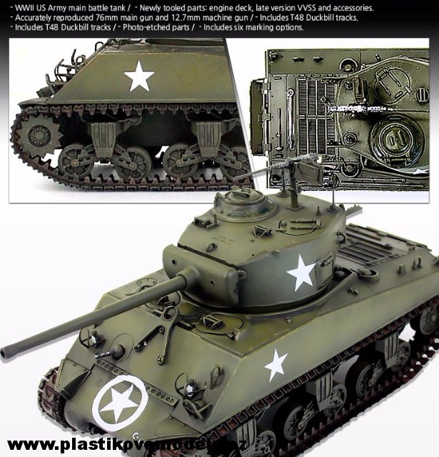 M4 A3 (76)W Battle of Bulge (Academy 1:35) 