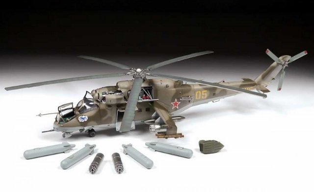 Vrtulník MIL-Mi 24 V-VP (Zvezda 1:48) 