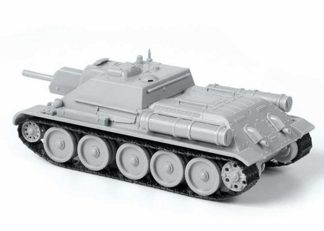 SU-122 Soviet Tank Destroyer (Zvezda 1:72) 