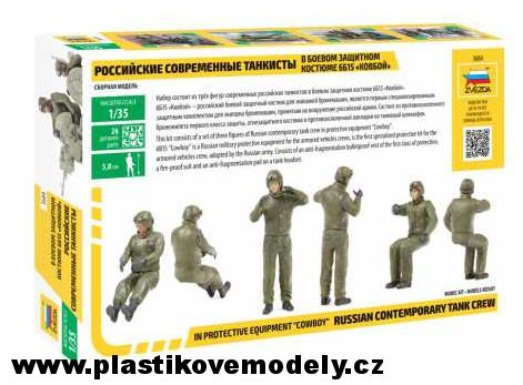 Figurky Russian Tank Crew - Combat version (Zvezda 1:35)