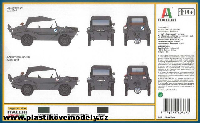 SCHWIMMWAGEN Typ 166 (Italeri 1:35) 