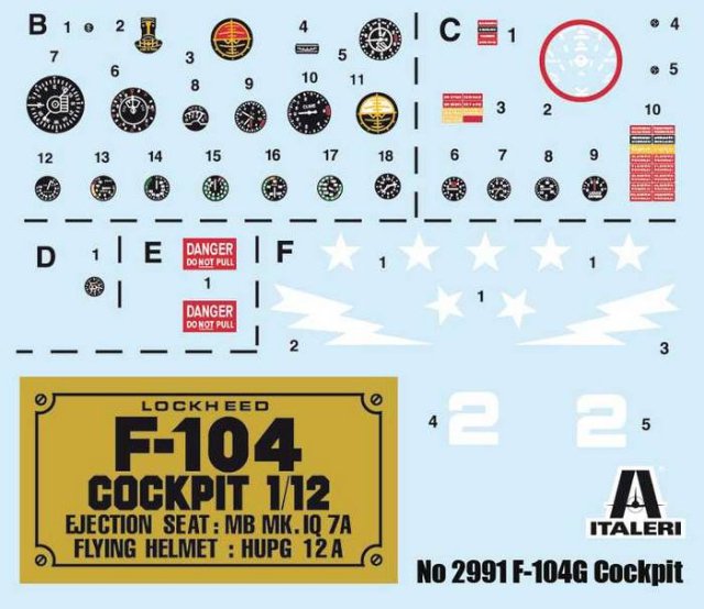 F-104 G STARFIGHTER COCKPIT (1:12) 