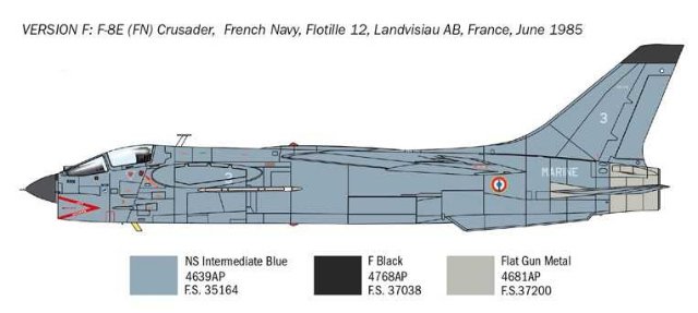 F-8E Crusader (Italeri 1:72) 