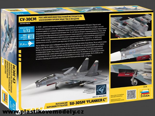Sukhoi SU-30 SM Flanker C (Zvezda 1:72) 