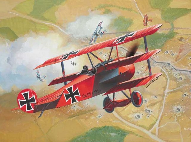 64116 - ModelSet FOKKER DR.1 Triplane (Revell 1:72) 