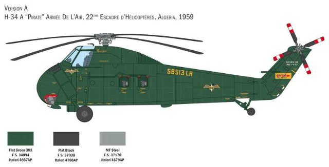 H-34A Pirate -UH-34D U.S. Marines (Italeri 1:48) 