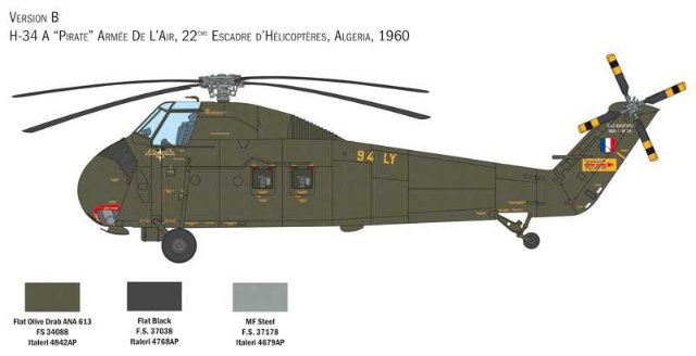 H-34A Pirate -UH-34D U.S. Marines (Italeri 1:48) 