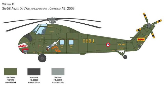 H-34A Pirate -UH-34D U.S. Marines (Italeri 1:48) 