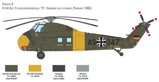 H-34A Pirate -UH-34D U.S. Marines (Italeri 1:48) 