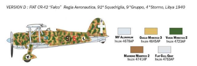 FIAT CR.42 Falco (Italeri 1:72) 