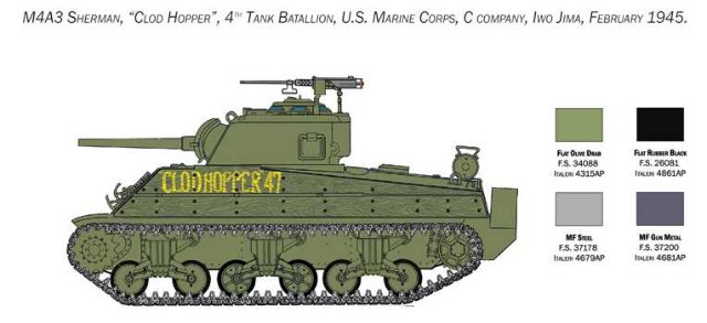 M4 SHERMAN U.S. MARINE CORPS (1:35) 