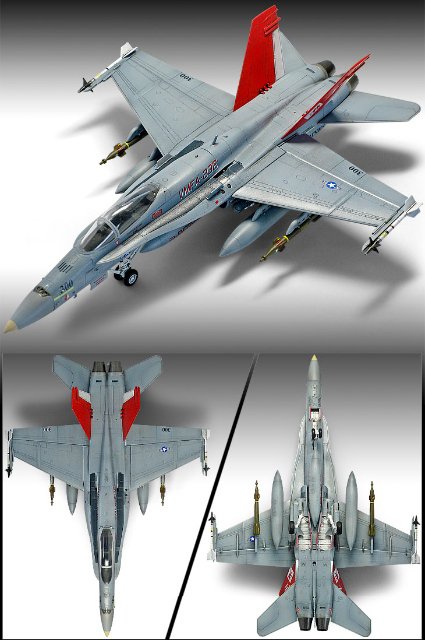 F-A-18A+ VMFA Red Devils (Academy 1:72) 
