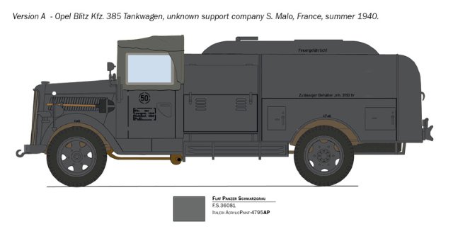 Opel Blitz Tankwagen Kfz. 385 - Battle of Britain 80th Anniversary (1:48) 
