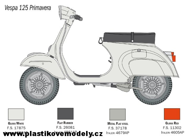 VESPA 125 PRIMAVERA (Italeri 1:9) 
