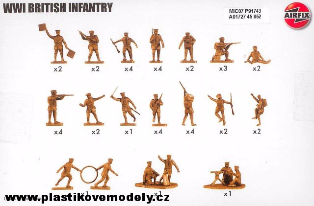 A01727 - WWI British Infantry (Airfix 1:72) 