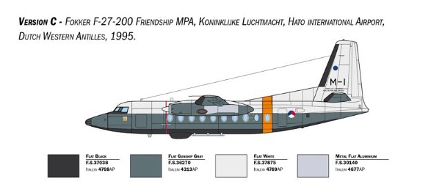 Fokker F-27 SAR, Maritime Patrol (Italeri 1:72) 
