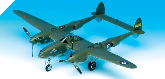 P-38F Lightning Glacier Girl (Academy 1:48) 