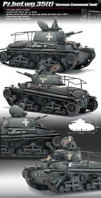 Pz.bef.wg.35(t) German Command Tank (Academy 1:35) 