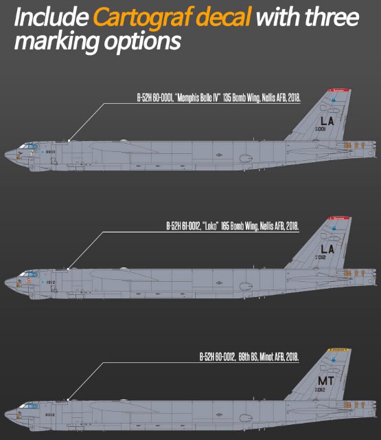 USAF B-52H 20th BS Buccaneers (Academy 1:144) 