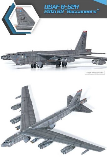 USAF B-52H 20th BS Buccaneers (Academy 1:144) 