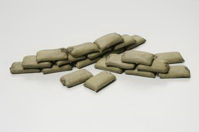 Brick Wall,Sand bag,Barricade set (Tamiya 1:48) 