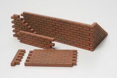 Brick Wall,Sand bag,Barricade set (Tamiya 1:48) 
