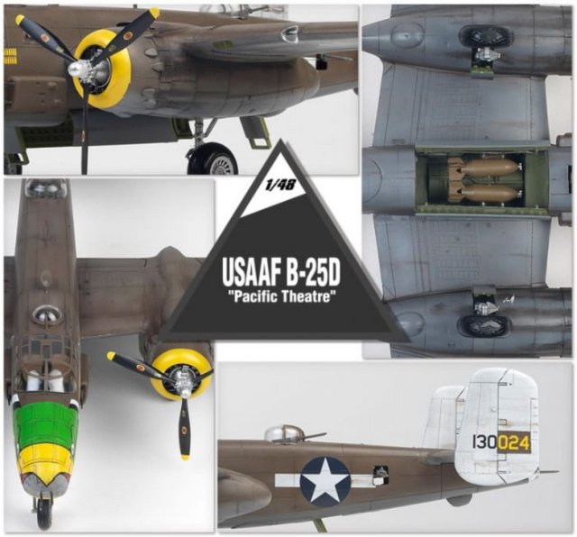 North American B-25D Mitchell, Pacific Theatre (Academy 1:48) 