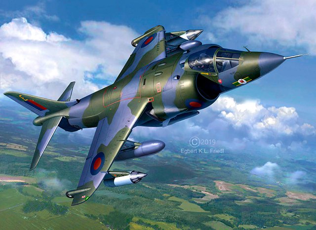 Gift-Set letadlo Harrier GR.1 (Revell 1:32) 