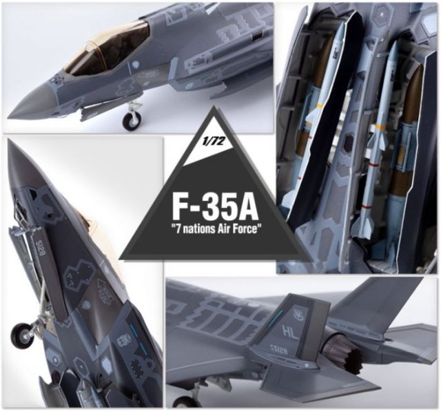 F-35A Seven Nation Air Force MCP (Academy 1:72) 