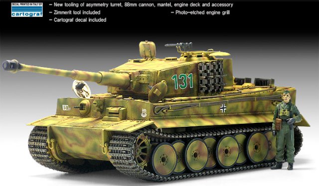 Tiger I Mid. 70th Anniversary (Academy 1:35) 