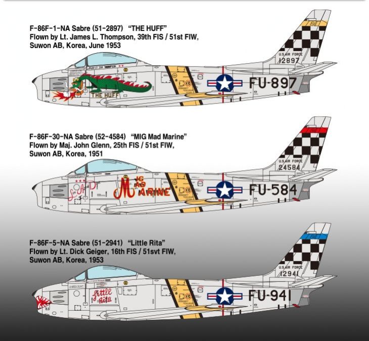 F-86F Korean War (Academy 1:72) 