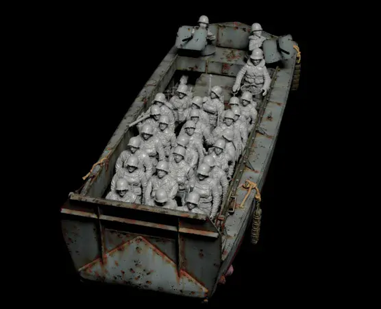 LCVP with US INFANTRY (Italeri 1:35)