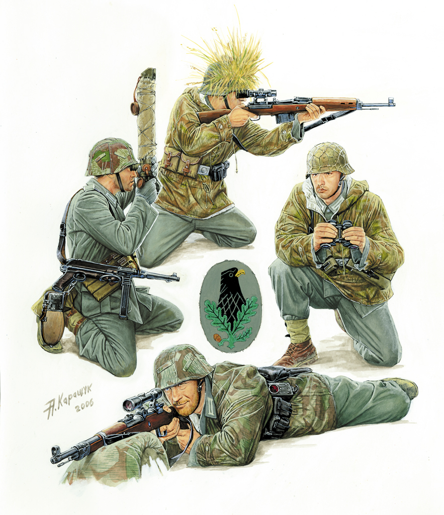 German Sniper Team (Zvezda 1:35) 