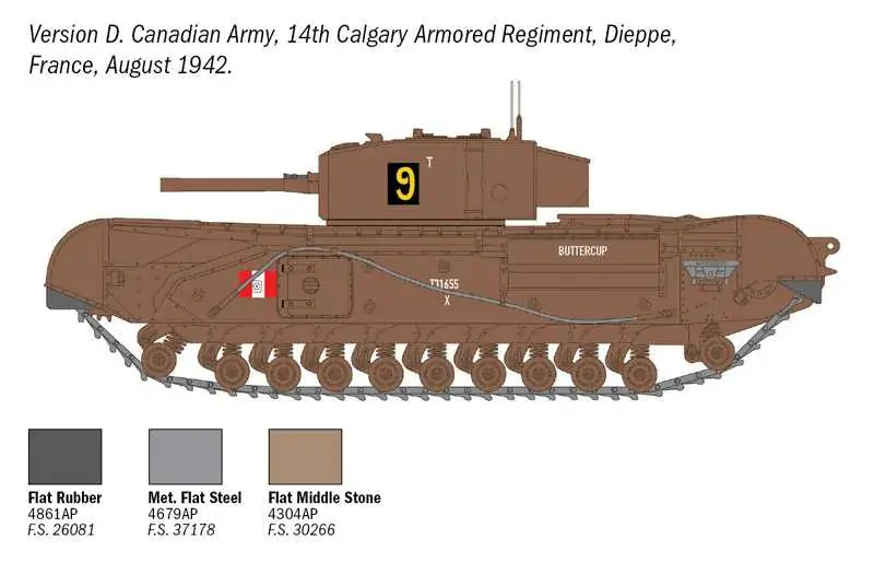 Tank Churchill Mk. III (Italeri 1:72) 