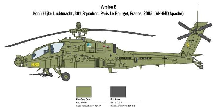 AH-64D LONGBOW APACHE (Italeri 1:48) 