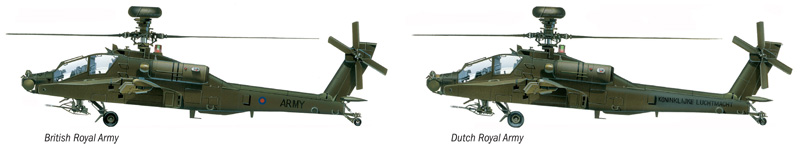 Vrtulník AH-64 D APACHE LONGBOW (Italeri 1:72) 