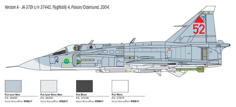 SAAB JA 37-AJ 37 VIGGEN (Italeri 1:48) 