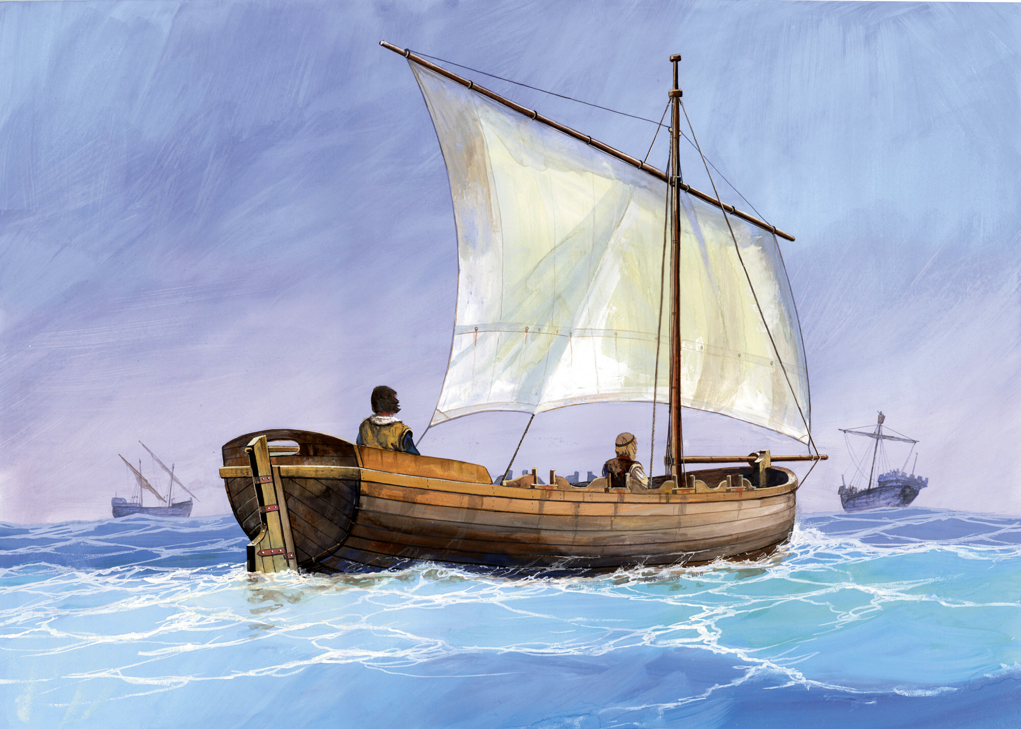 Medieval Life Boat (Zvezda 1:72) 