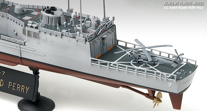 U.S. OLIVER HAZARD PERRY FFG-7 (Academy 1:350) 